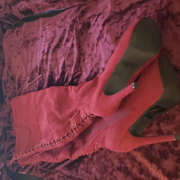 Thigh High Stiletto Boots - Picture 4 of 6